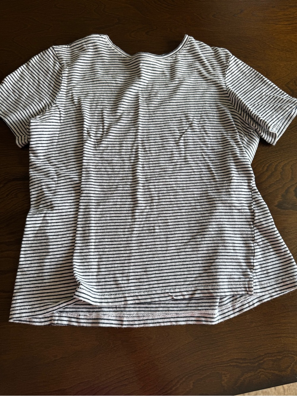 Zara Black & White Striped Short-Sleeve Tee